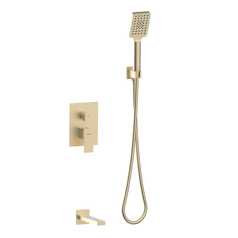 Zestaw natryskowy podtynkowy ARS BRUSHED GOLD