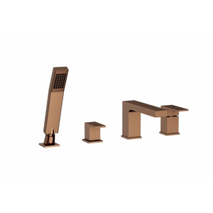 Bateria wannowa 4-otworowa ARS SATIN COPPER